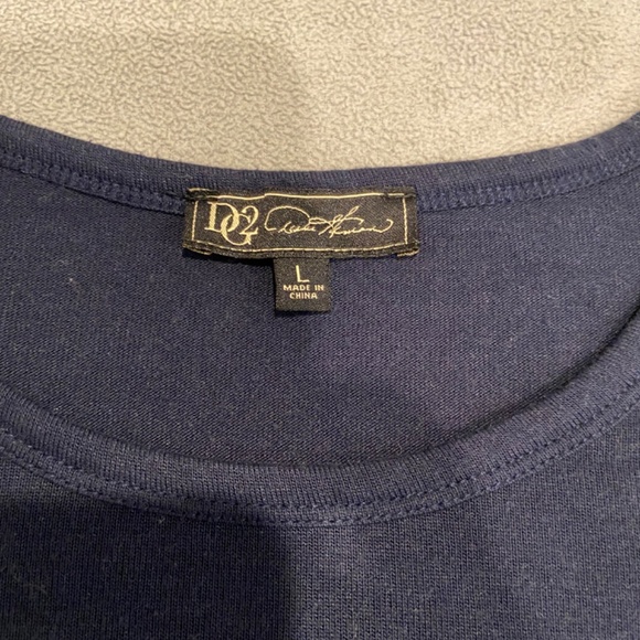 DG2 Women’s Size Large Navy Blue Long Sleeve T-Shirt - Picture 6 of 9
